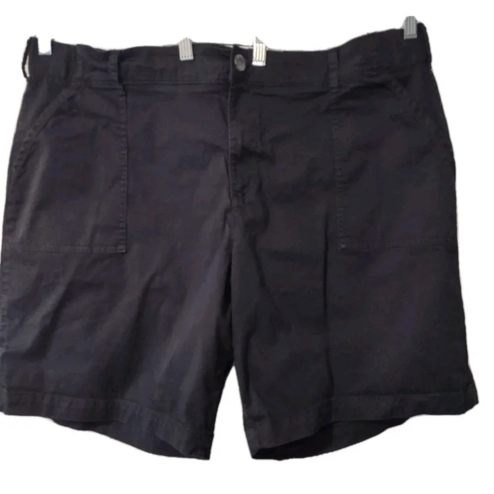 Lee Shorts M Women 22W Black Plus Size Utility Gorpcore Normcore Casual Summer - Picture 12 of 12